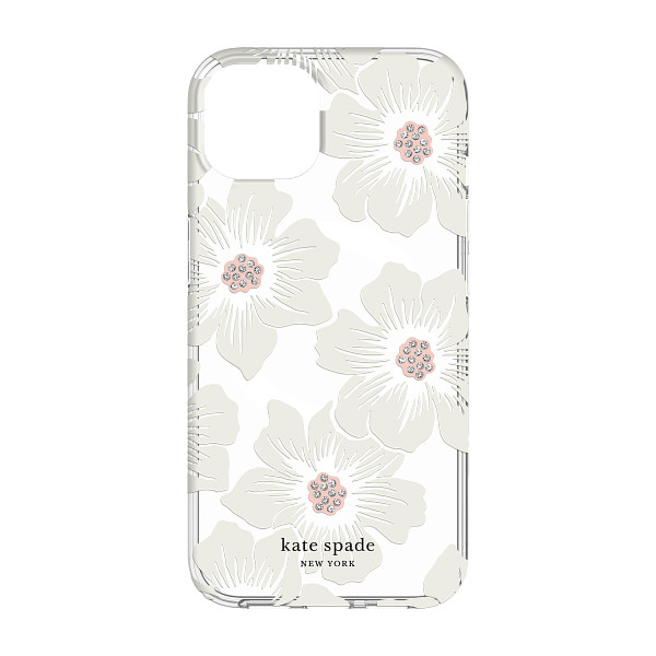 Kate Spade New York Protective Hardshell Case for MagSafe for iPhone 13 - Hollyhock Flower